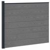 vidaXL Fence Panel WPC and Aluminium Grey