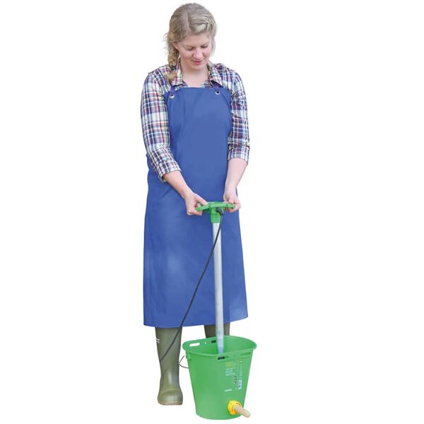 Kerbl Milking and Washing Apron PU Blue 125x100 cm 15288