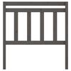 vidaXL Bed Headboard Grey 106x4x100 cm Solid Wood Pine
