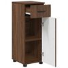 vidaXL Bathroom Cabinet with Drawer Brown Oak 30 x 35 x 80 cm