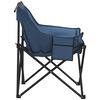 vidaXL Camping Chairs with Pocket Foldable 2 pcs Blue