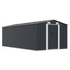 vidaXL Garden Shed 257x489x181 cm Metal Anthracite