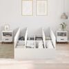 vidaXL Storage Bed Frame White 120 x 200 cm Engineered Wood