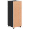 vidaXL Bathroom Cabinet Black 30 x 35 x 80 cm Engineered wood & Metal