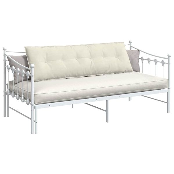 vidaXL Back Pillow Cream 160 x 50 cm Corduroy Fabric