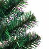 vidaXL Artificial Christmas Tree with Iridescent Tips Green 240 cm PVC