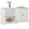 vidaXL Sideboards 2 pcs White 70x35x80 cm Solid Wood Pine