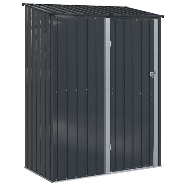 vidaXL Garden Sheds Anthracite 153.5 x 86 x 200 cm Metal