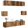 vidaXL 6 Piece TV Cabinet Set Wall-mounted Old Wood Engineered Wood