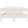 vidaXL Bed Frame without Mattress White 120x200 cm Solid Wood Pine