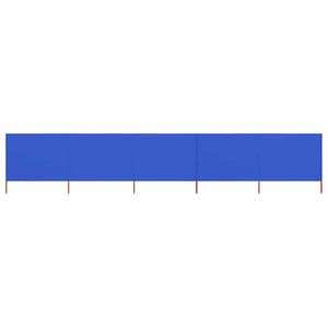 vidaXL Wind Screen | Azure Blue | Non-woven fabric, wood | 600x160 cm | Foldable