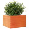 vidaXL Garden Planter Wax Brown 70x70x45.5 cm Solid Wood Pine