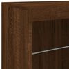 vidaXL Sideboard with LED Lights Brown Oak 142.5x37x67 cm