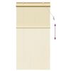 vidaXL Roller Blind with Curtains Manual Nature 110 x 220 cm Bamboo