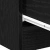 vidaXL Bedside Cabinet Black Oak 40x30x40 cm Engineered Wood