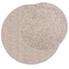 vidaXL Shaggy Rug PAMPLONA High Pile Modern Beige &Oslash; 240 cm