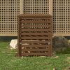 vidaXL Composter Honey Brown 82.5x82.5x99.5 cm Solid Wood Pine