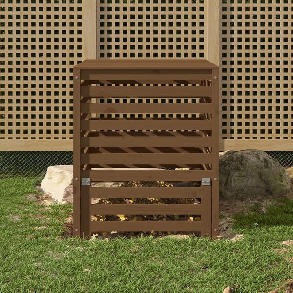 vidaXL Composter Honey Brown 82.5x82.5x99.5 cm Solid Wood Pine