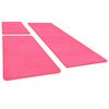 vidaXL Bed Carpets Shaggy High Pile 3 pcs Pink