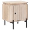 vidaXL Handmade Bedside Cabinet White 40 x 30 x 45 cm Solid Mango Wood