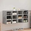 vidaXL Shoe Cabinet Concrete grey 103 x 30 x 51 cm Engineered Wood