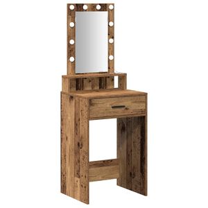 vidaXL Dressing Table Brown 50 x 41 x 140 cm Engineered Wood