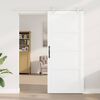 vidaXL Sliding Door White 93 x 211 cm Solid Pine Wood