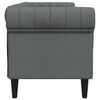 vidaXL Sofa Dark Grey 201.5 x 74.5 x 74.5 cm Polyester