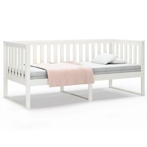 vidaXL Day Bed without Mattress White 100x200 cm Solid Wood Pine