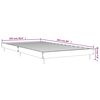 vidaXL Bed Frame without Mattress Sonoma Oak 100x200 cm Engineered Wood