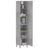 vidaXL Highboard Concrete Grey 34.5x34x180 cm Engineered Wood