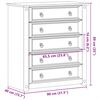vidaXL Chest of Drawers Corona 80x40x89 cm Solid Wood Pine