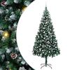 vidaXL Artificial Christmas Tree with 300 LEDs with Stand Green 240 cm