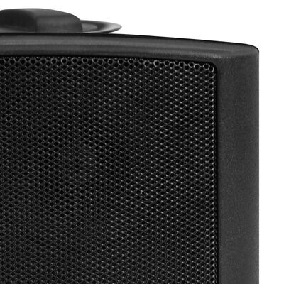 vidaXL Wall-mounted Stereo Speakers 2 pcs Black Indoor Outdoor 80 W