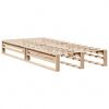 vidaXL Bed Frame without Mattress 90x190 cm Single Solid Wood Pine