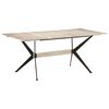 vidaXL Dining Table 180x90x76 cm Solid Mango Wood