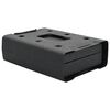 vidaXL Car Safe with Lock Black 22 x 16 x 7 cm Steel