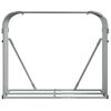 vidaXL Log Holder Light Grey 120x45x100 cm Galvanised Steel