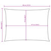 vidaXL Sunshade Sail Oxford Fabric Rectangular 2x3.5 m White