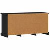 vidaXL TV Cabinet Black Oak 99.5 x 35.5 x 48 cm Engineered Wood