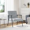vidaXL Armchair Light Grey 59 x 75 x 78 cm Fabric
