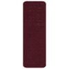 vidaXL Anti-slip Stair Mats 15 pcs Bordeaux 60 x 25 cm PP