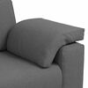 vidaXL Sofa 3 pcs Dark Grey Fabric