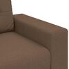 vidaXL Sofa 2 pcs Brown Fabric