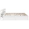 vidaXL Bed Frame with Headboard White 200x200 cm Solid Wood Pine