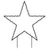 vidaXL Christmas Light Decoration with Spikes Star 80 LEDs 60 cm
