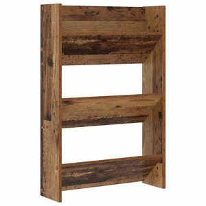 vidaXL Shoe Cabinet Old Wood 60 x 18 x 90 cm Engineered Wood