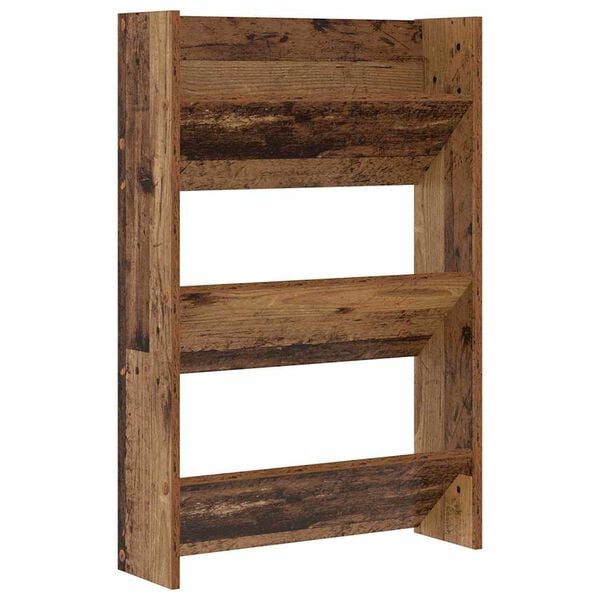 vidaXL Shoe Cabinet Old Wood 60 x 18 x 90 cm Engineered Wood