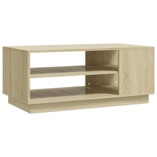 vidaXL Coffee Table Sonoma Oak 102x55x43 cm Engineered Wood