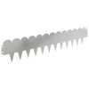 vidaXL Lawn Edging 10 pcs 103 x 20 cm Steel Silver